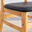Chaise de salle à manger en bois massif d'unité centrale - 4 ou plus pour la maison, le bureau, le restaurant avec coussin-1746757534