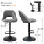 Tabouret de bar rotatif à hauteur ajustable Bridgette 24 "à 32" (ensemble de 6-130119115
