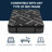 Alpine Breeze Graphite Infused Memory Foam, Medium Feel, 14.5" Mattress-53134497