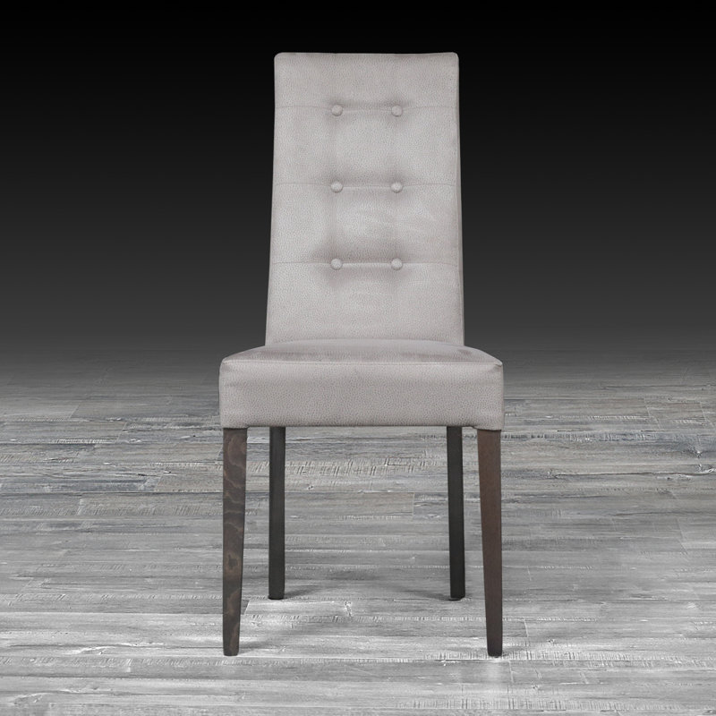 Chaise rembourrée Arafaat, Gris
