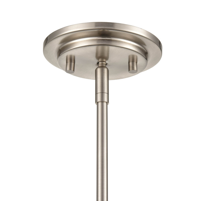 Tayyibe 1 - Light Single Pendant, Brushed Nickel, 43" H x 5" W x 3" D