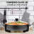 OVENTE 12 Inch Electric Skillet and Frying Pan with Nonstick Coating, 1400W Power, Adjustable Temperature Control, Tempered Glass Lid with Vent and Cool Touch Handles, Copper SK11112CO-46831497