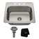 KRAUS 25 inch L Topmount Single Bowl 18 Gauge Stainless Steel Kitchen Sink with NoiseDefend Soundproofing