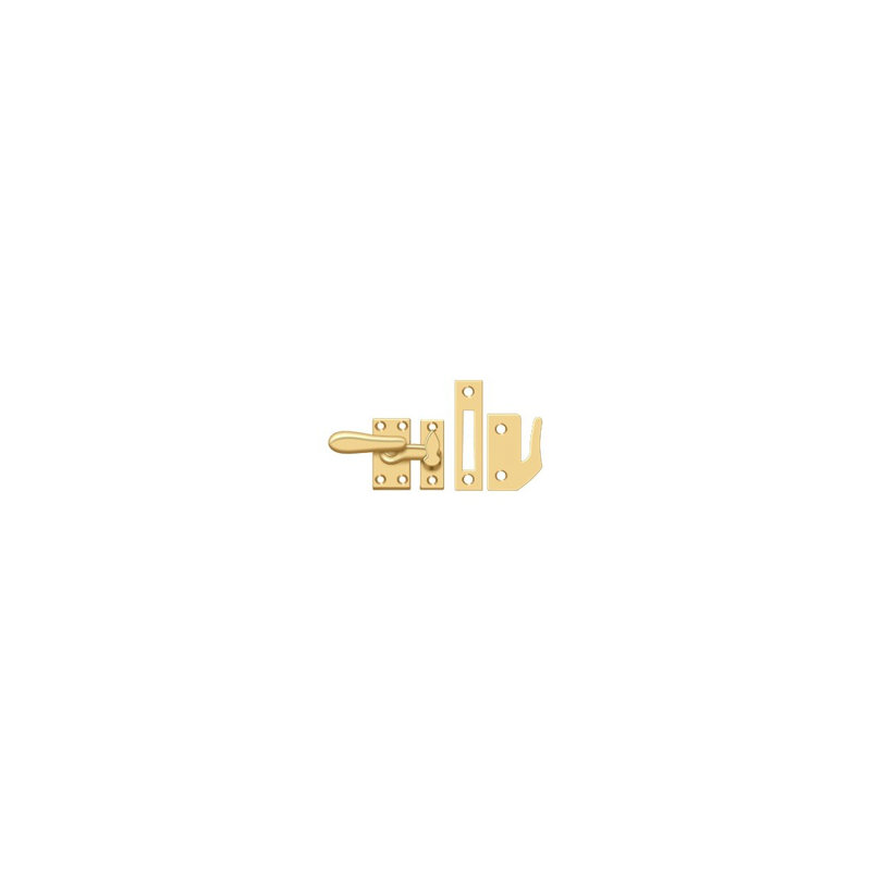 Hardware, PVD Polished Brass, 2" H x 1.9 W x 2" D
