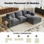 Canapé modulaire Boneless 108 pouces Cloud-1021598694