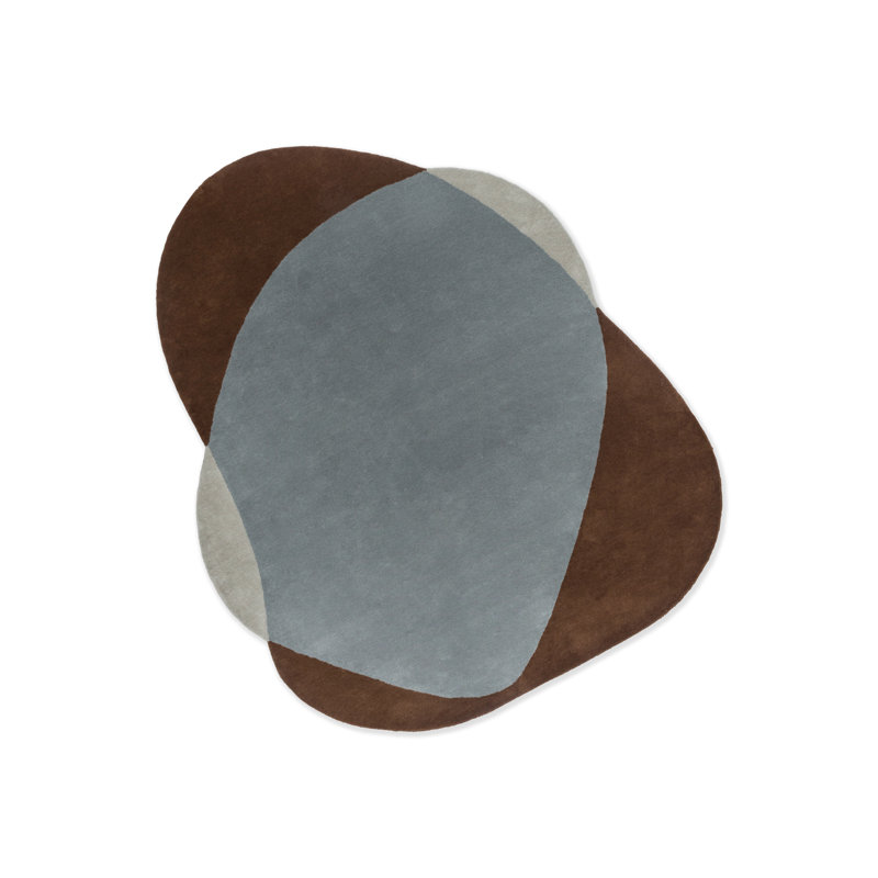 Élément tchadien brun bleu 087705, Nouveauté 5 pi 3 po x 6 pi 2 po