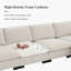 Chenille Modular Sectional Sofa With Ottoman, Armrest Folding Table & Usb Ports, Side Storage Pocket-1369339180