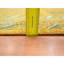 Tapis oriental 9 pi x 12 pi 4 po jaune doré, motif Khotan, noué à la main, 100% laine, rasé à poils courts, dense