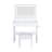 New Large Mirror Vanity Desk For Bed Room  , Modern Makeup Vanity Set With Power Outlet And Hair Dryer Holder, 5 Drawers , 3 Lighting Color Adjustable Dressing Table For Bedroom, White Color-2003750064