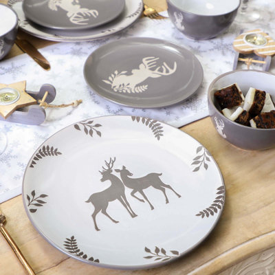 Stoneware Dinnerware Set 12 Piece - Service for 4