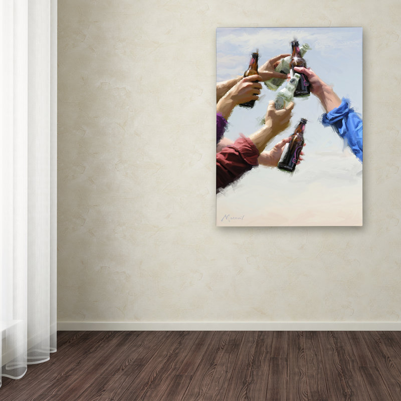 Armand 'Lads Celebration' Print on Canvas, 19" H x 14" W x 2" D