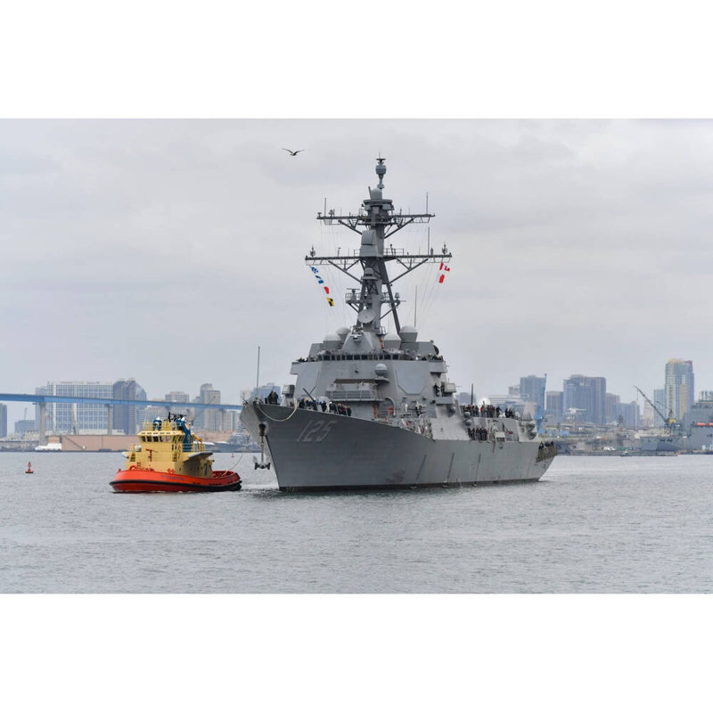 USS Jack H. Lucas (DDG-125) moyen, H 10 po x l 30 po x P 5 po
