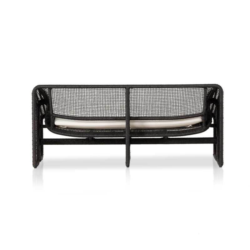 Selma Outdoor 2 - Seat Loveseat, Faux Black Hyacinth