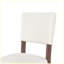 Ensemble de 4 tabourets de bar de style Mid-Century de 40,4 po avec dossier, tabourets de bar rembourrés en lin avec pieds en bois massif pour la salle à manger de l'îlot de cuisine-526001716