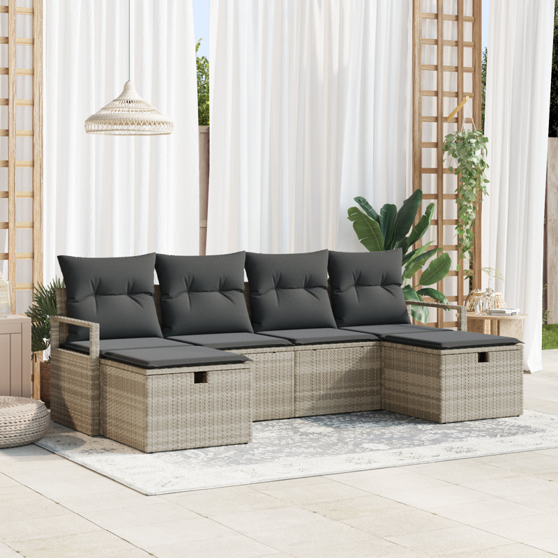 230cm Wide Patio Sofa with Cushions