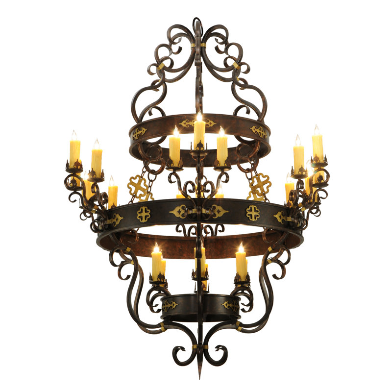 Lustre 60 lumières l 24 po Santino