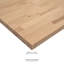 Comptoir de boucher en bois de bouleau non fini L 6 pi x P 25 po x T 1,5 po-133689897