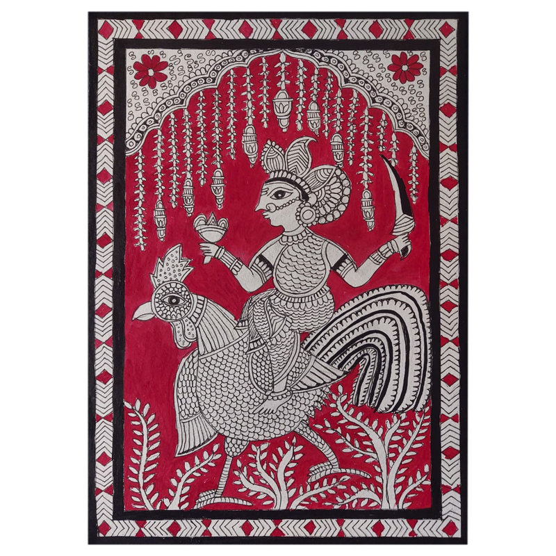 Mata Ni Pachedi - Histoire de Nomad | Aquarelle sur papier Brusto | Par Prachi Deshpande