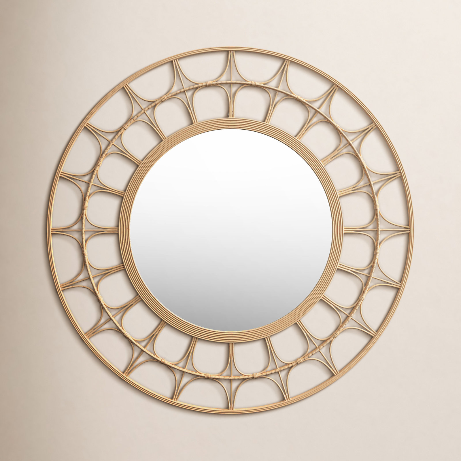 Alaia 35" Handwoven Arch Accent Mirror