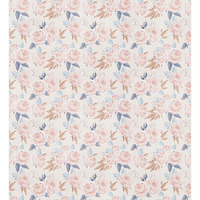 Bordure florale pelez et collez, L 132 po x l 120 po