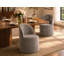 Chaise d'appoint rembourrée avec roulettes Maison-740892789