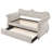Beige Upholstered Twin Daybed with Trundle