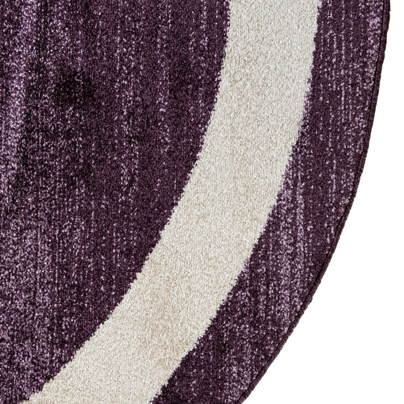 Tapis violet Songul, Rond 4 pi 1 po