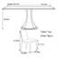 Simple walnut colour rectangular dining table set-111632971