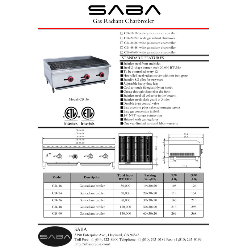Chauffe-eau 60000 BTU