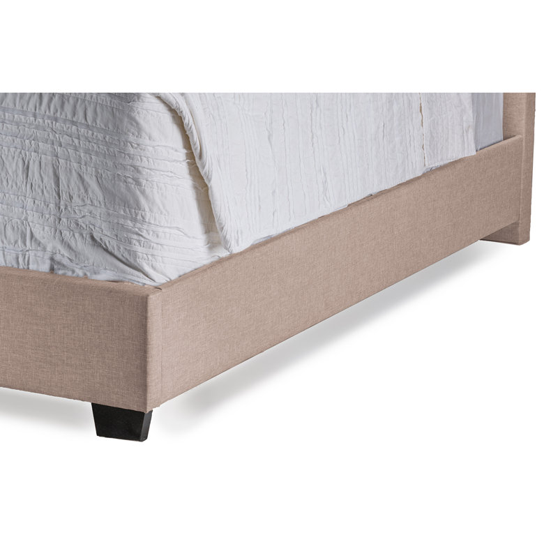 Lit tapissier standard Dracut, Brun, Très grand