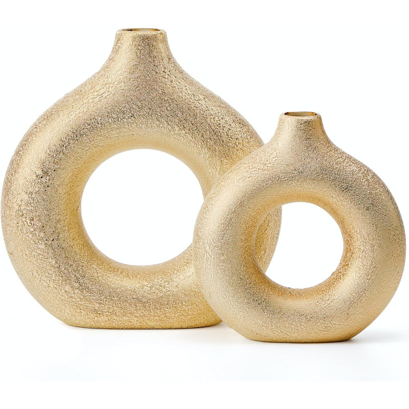 Modern Donut Shaped Decorative Vase
