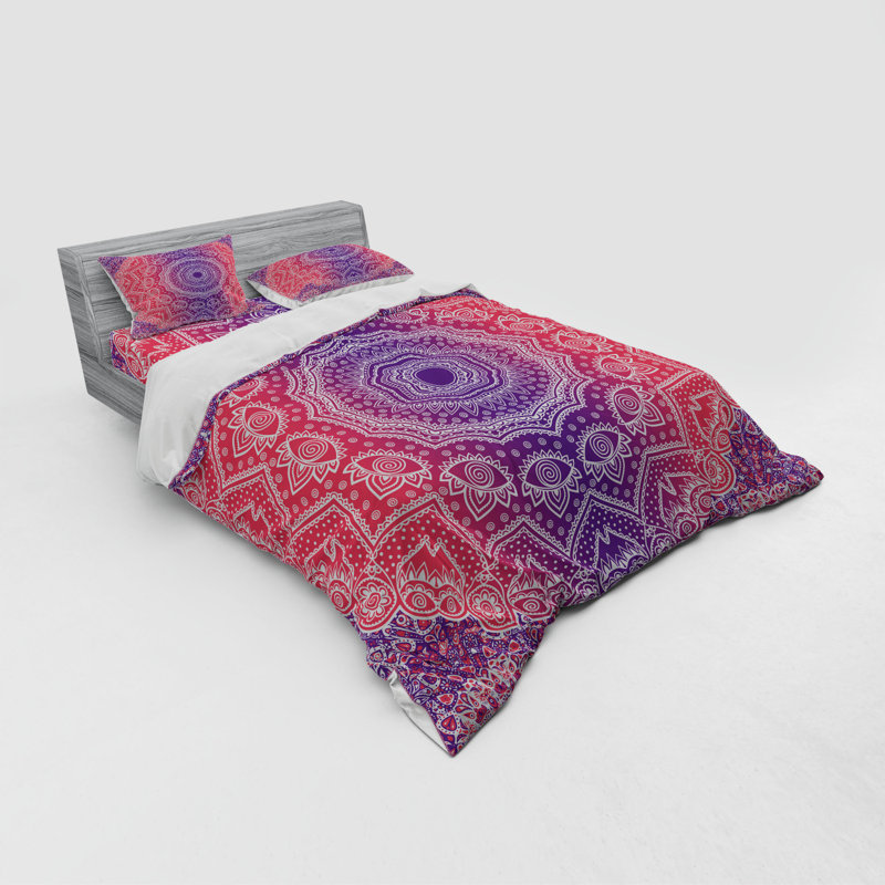 Polyester Duvet Cover, Queen Duvet Cover + 3 Additional Pieces, Pink