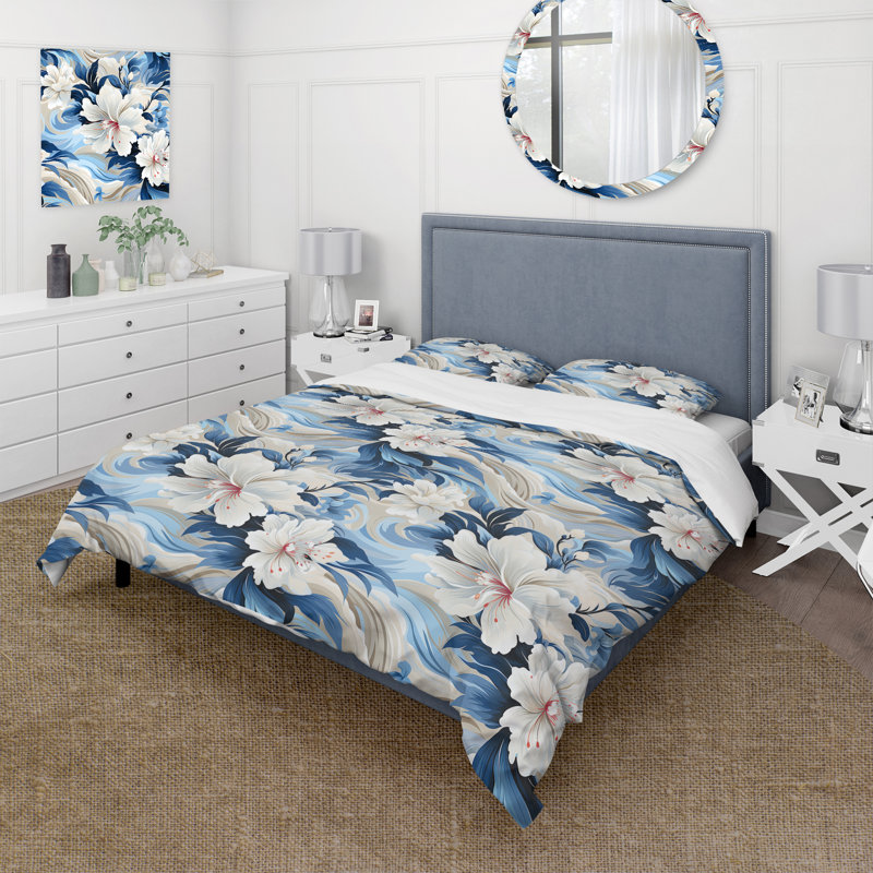 Ensemble de housse de couette Seaside Reflections, Housse de couette simple + 1 taie décorative stan