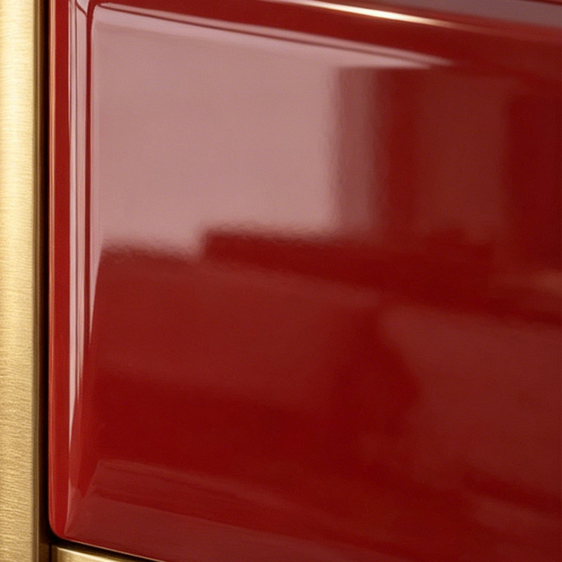 Buffet Modern, H 35,43 po x l 62,99 po x P 15,75 po, Rouge
