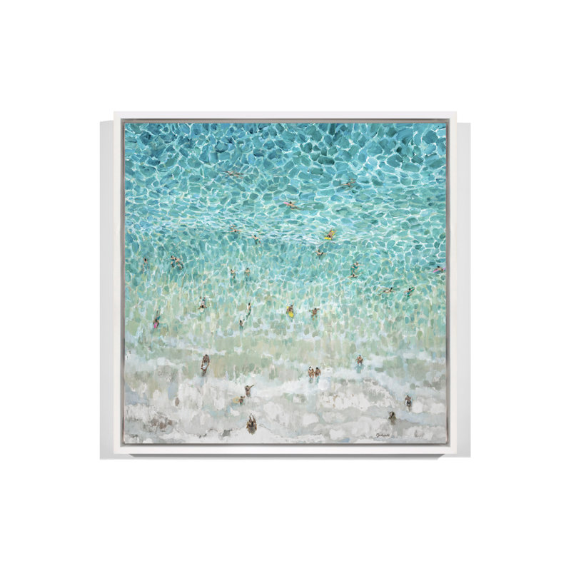 «The Swimmers» par Lawrence Behunek - peinture à cadre flottant