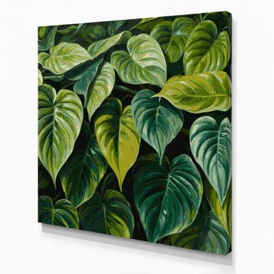 Art mural sur toile vert, Hawaiian Philodendron