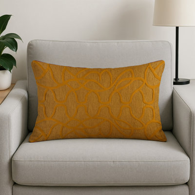 Coussin décoratif intérieur et extérieur beige Trellis