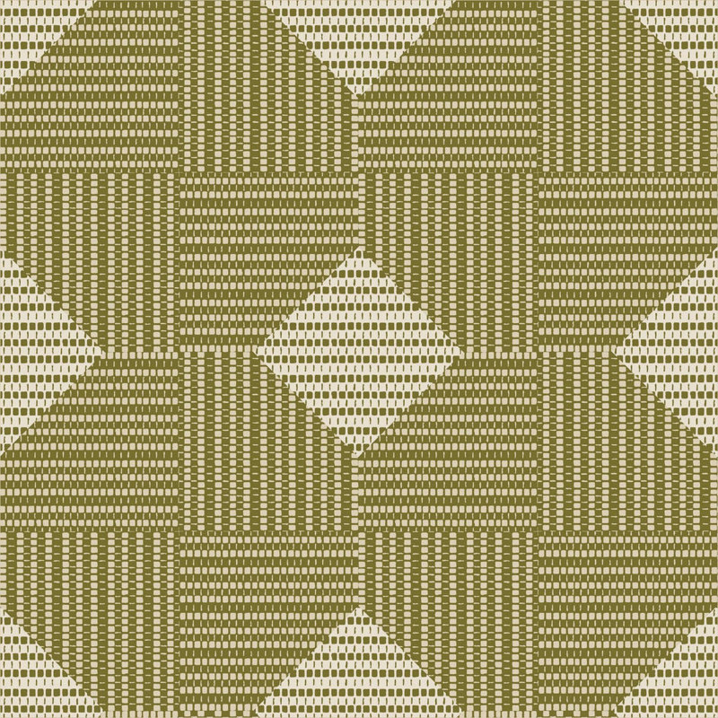 Woven Basket - Wallpaper, Green, Faux Grasscloth, Non-Pasted