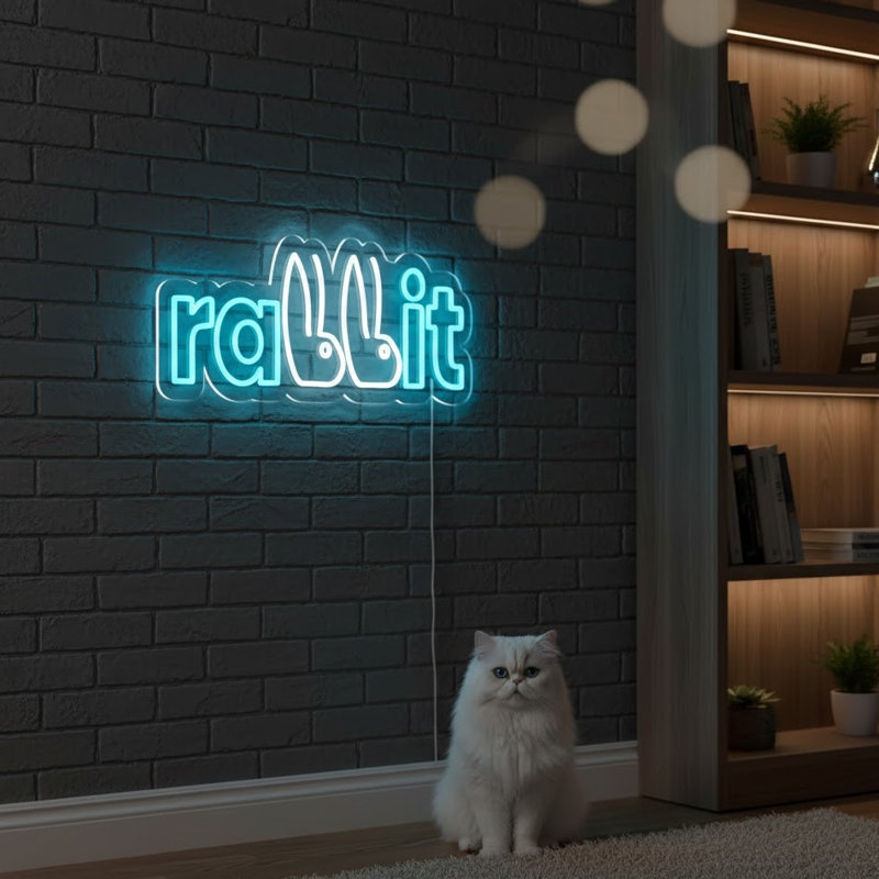  | Ra Sign it Enseigne néon | Fabriqué avec des tubes néon flexibles incassables qui émettent une lumière brillante et uniforme pendant plus de 50 000 heures sans scintillement ni gradation | 9 x 24 | Bleu et blanc