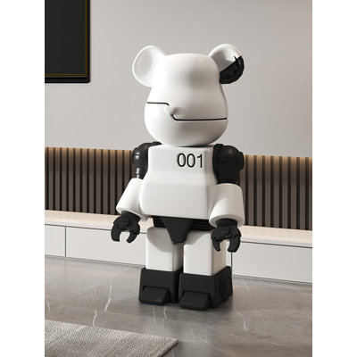 Ornement en forme d'ours moderne et minimaliste