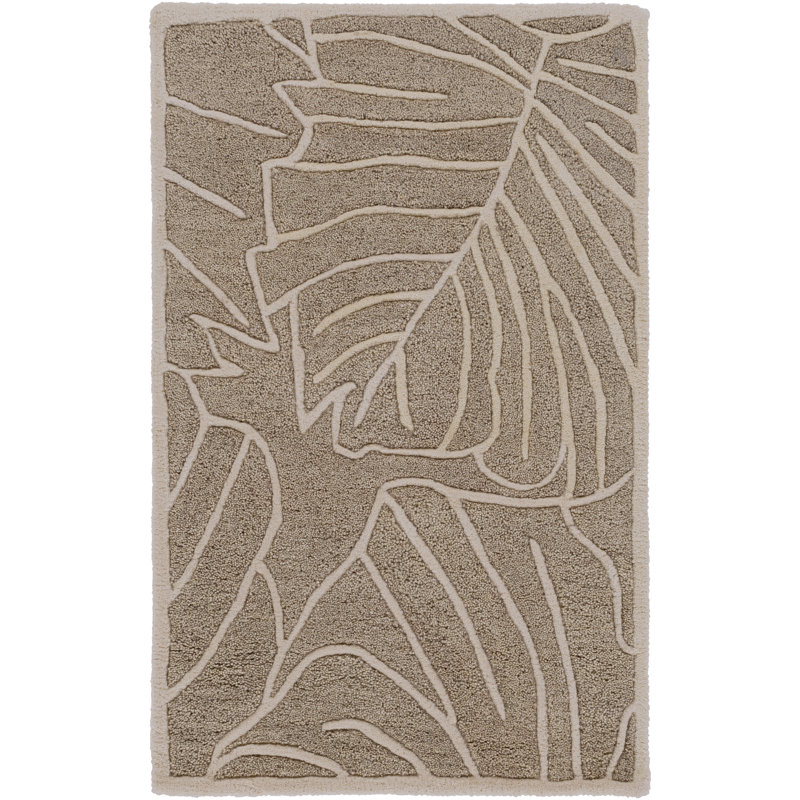Jaya Wool Floral Indoor Rug, Rectangle 9' x 13'