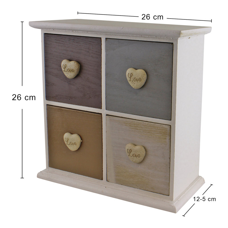 Golden 26cm W 4 - Drawer Chest of Drawers