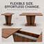 Table à manger extensible