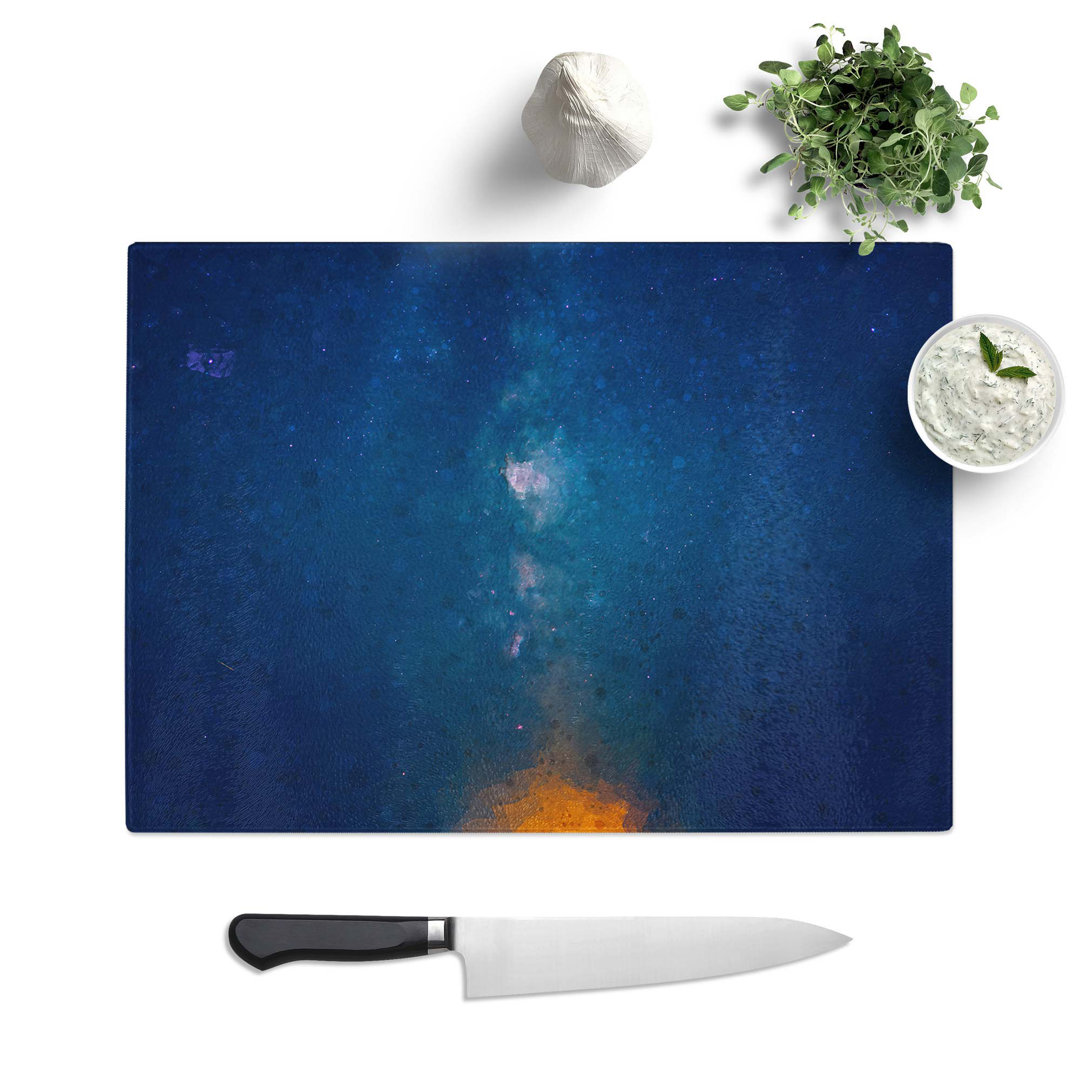 Tempered Glass The Stars at Night in Abstract Chopping Board
