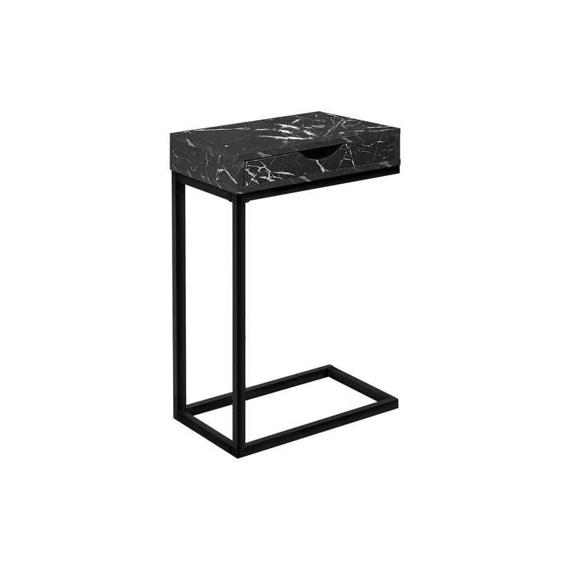 Versatile C-Shaped Accent Table for Convenient Use Anywhere in the House