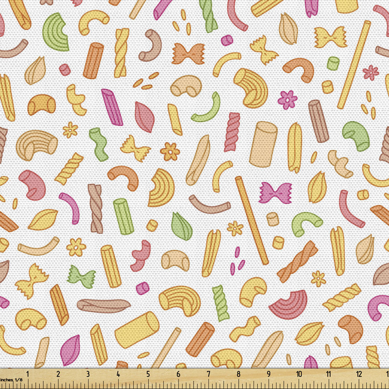Charlann Rigatoni Ravioli Penne Noodles Multi-Purpose Fabric