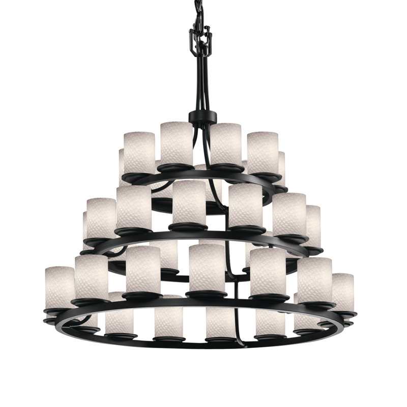 36 - Light Dimmable Chandelier, Dark Bronze