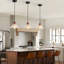 1- Luminaire suspendu simple avec verre transparent