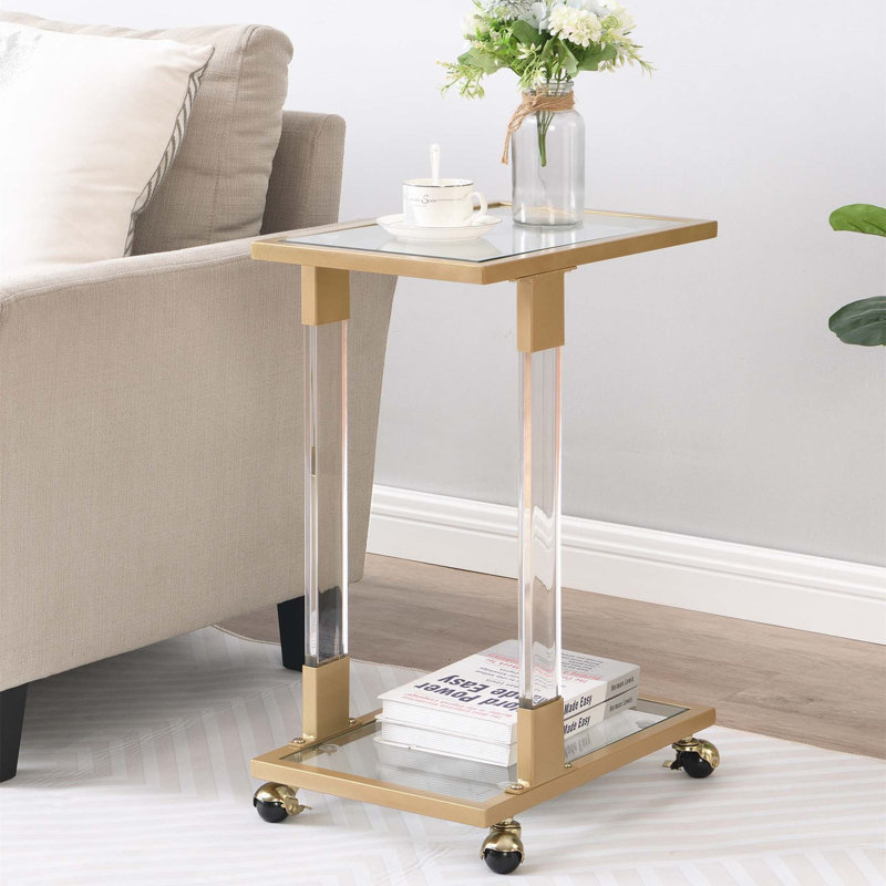 Abdurrehman Glassside Tray Table - Thumbnail 2