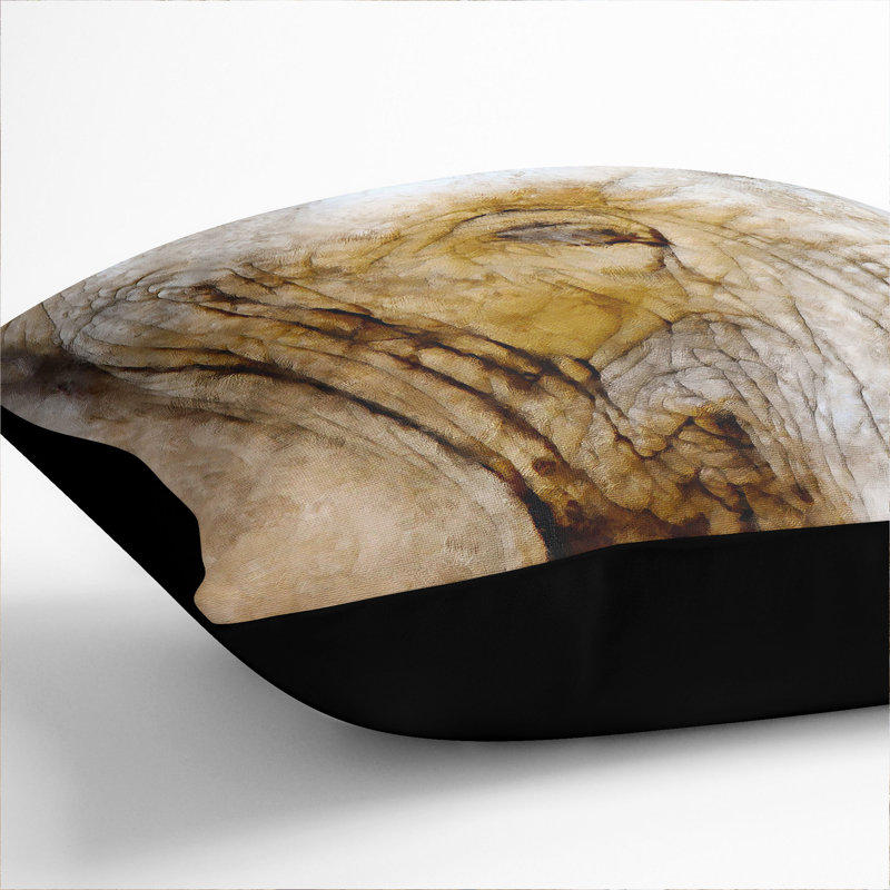 Square Cushion, Black, 40cm H x 40cm W x 15cm D